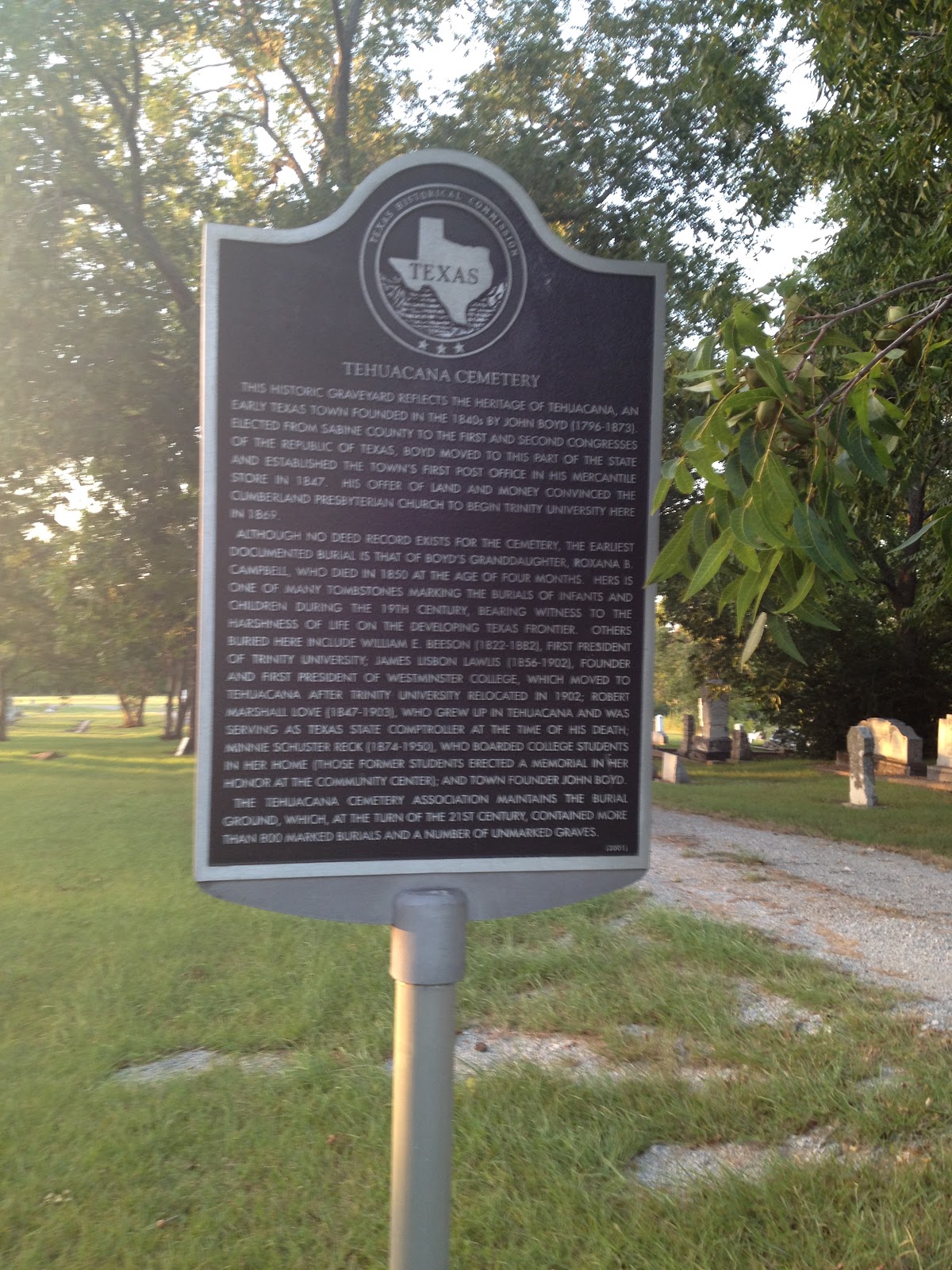 Texas Small Town Adventures Highlights from the Tehuacana Cemetery