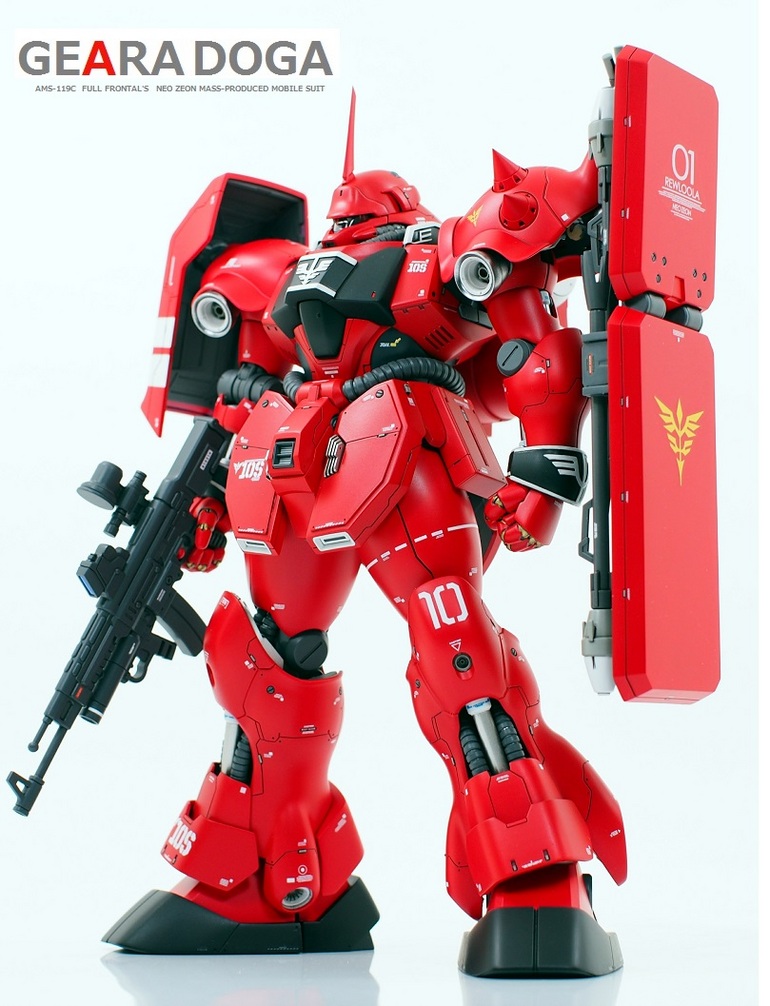 Custom Build MG 1/100 Full Frontal's Geara Doga Gundam Kits