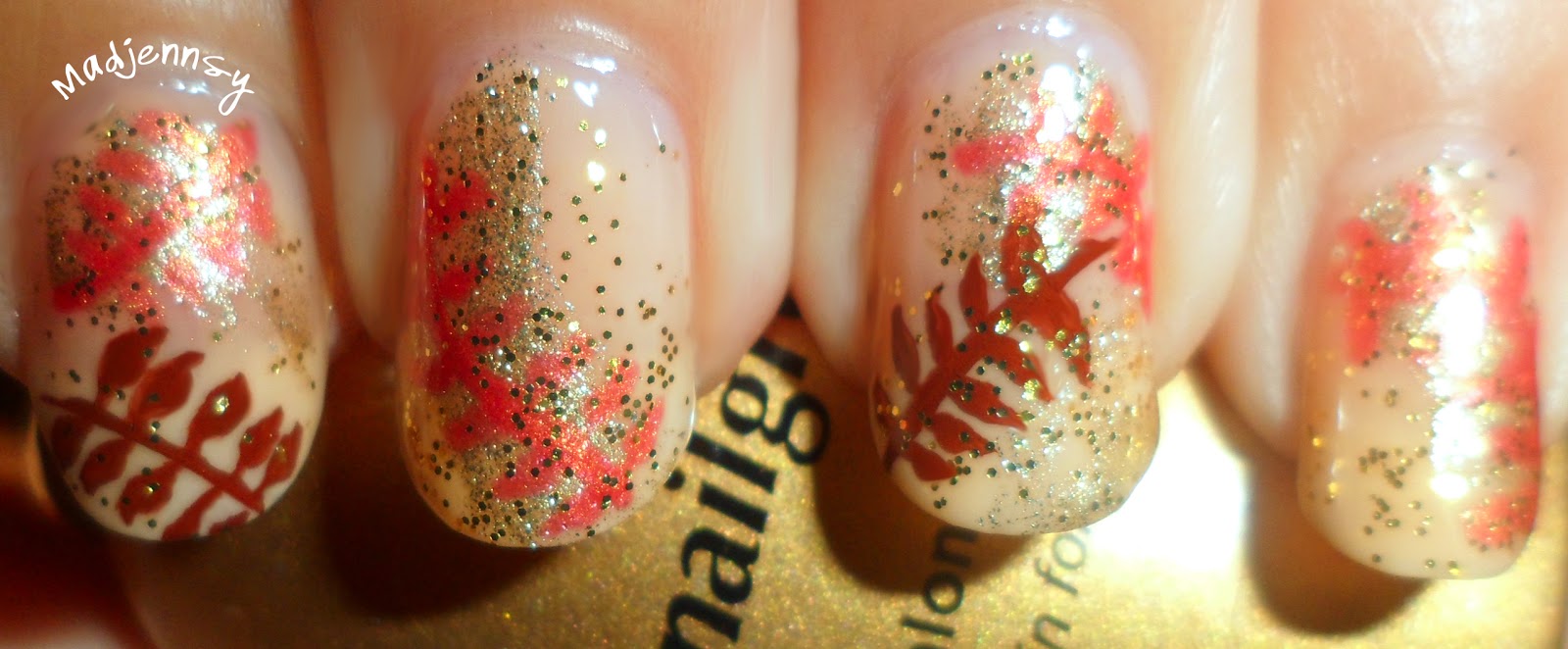 4. Fall Leaves Nail Art Inspiration - wide 5