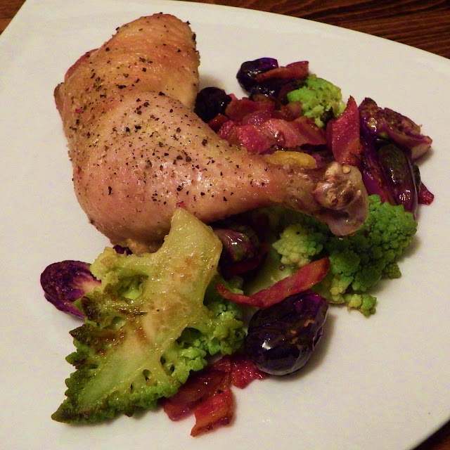 Food By Bram Roasted GarlicRosemary Chicken with Sautéed Heirloom