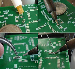 Mengganti Surface Mount Resistors