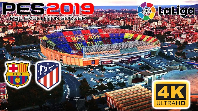 PES 2019 | FC Bacelona vs Atletico Madrid | Spain LaLiga Santander | PC GamePlaySSS