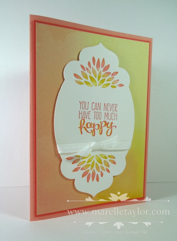 Marelle Taylor Stampin' Up! Demonstrator Sydney Australia: Too Much Happy