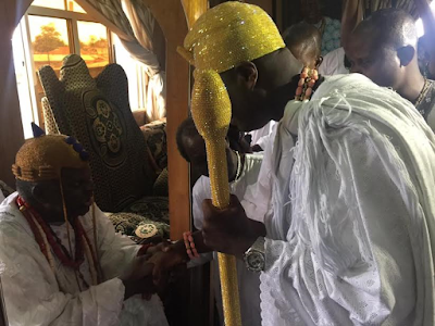 8 Photos: Ooni of Ife and his wife visit Badagry town in Lagos