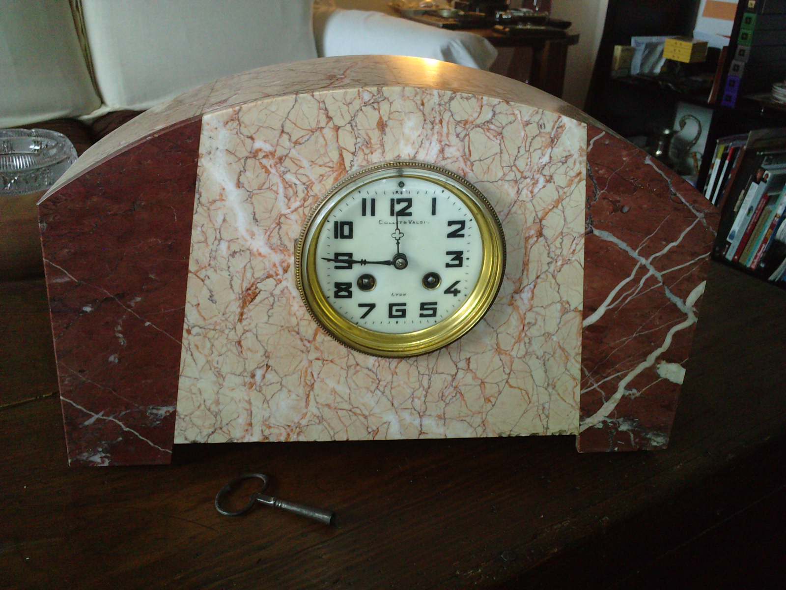 Belle pendule marbre époque art déco