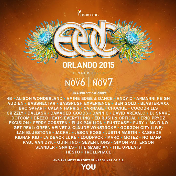 EDC Orlando 2015 Lineup