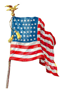 Antique Images: Vintage American Flag Image Clip Art Patriot