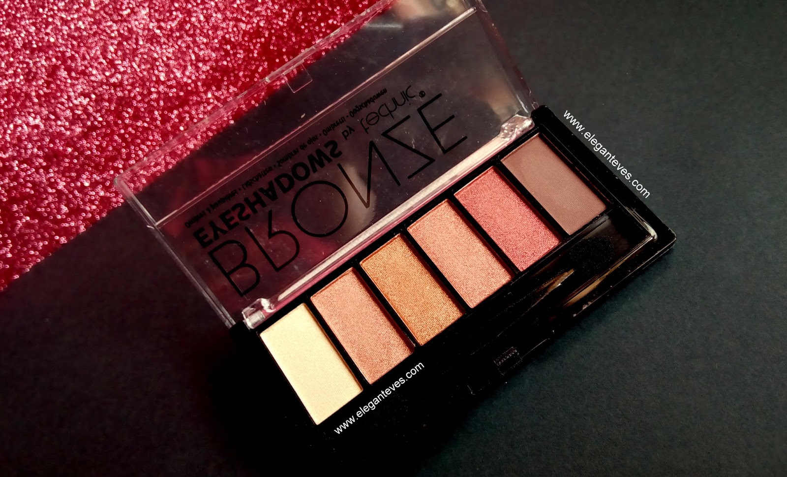 Review, Swatches of Technic Eyeshadow palette in Bronze Elegant Eves