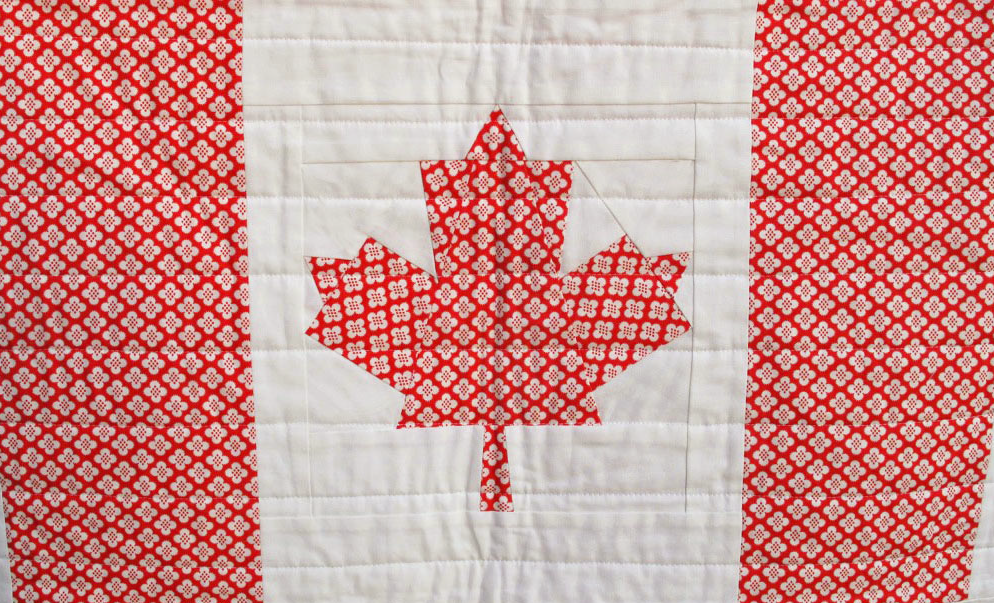 Quilt Inspiration Free Pattern Day Canadian Flag