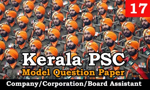 Model Question Paper Company Corporation Board Assistant - 17