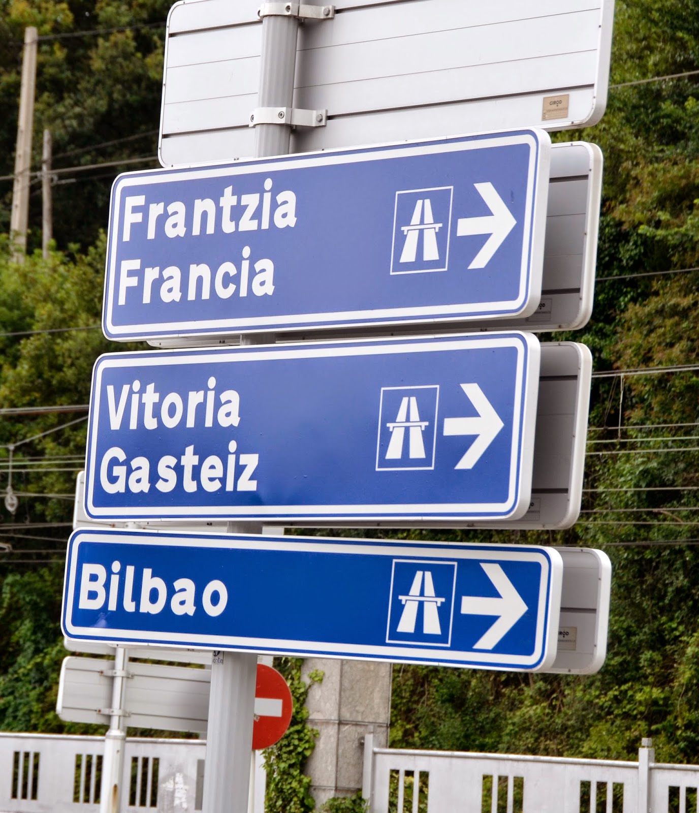 Basque Language Street Sign Travels: The Romance of the Spanish Basque Country