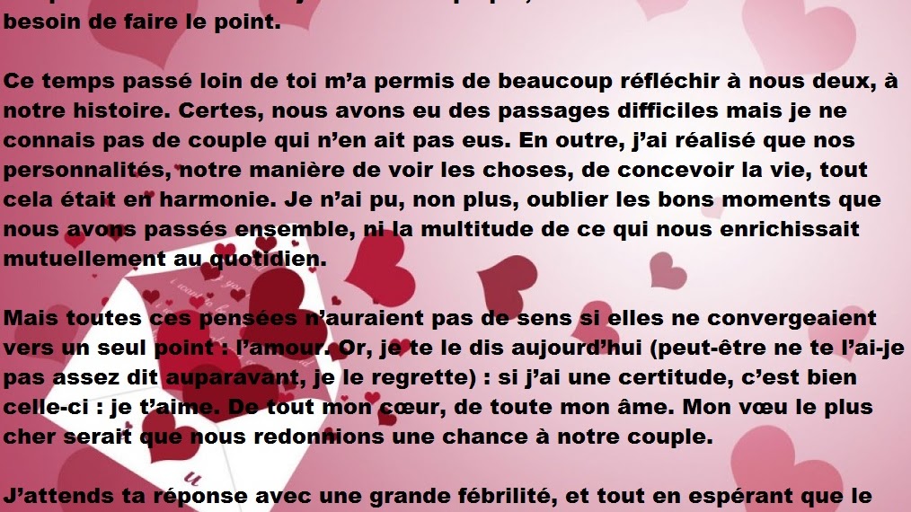 Texte D Amour Pour 1 Mois De Relation Texte Prefere