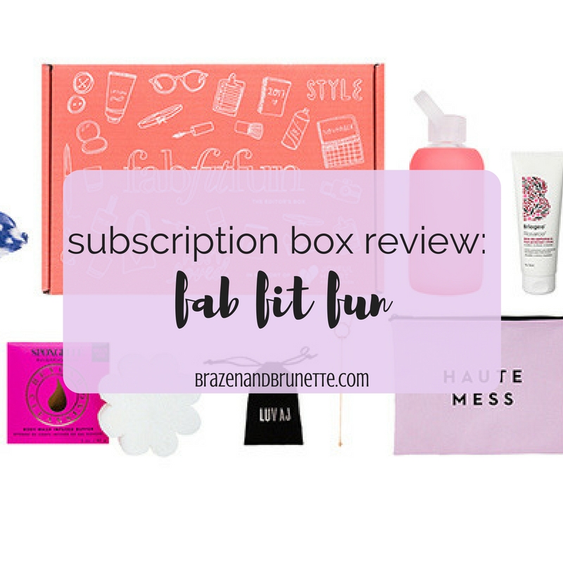 Fab Fit Fun Subscription Box Review Brazen and ⚖ law school