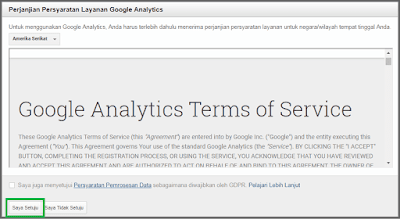 Google Analytics Terms of Service - Blogger
