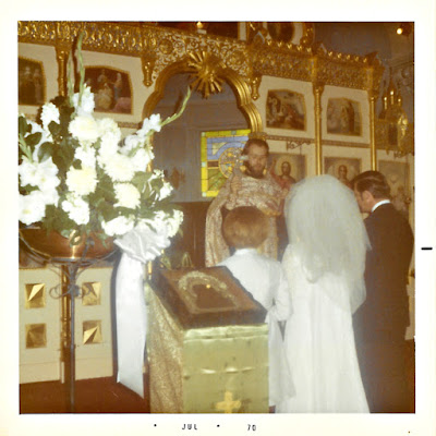 Frank Storti and Elena Vasilev get married at the Holy Trinity Cathedral in San Francisco, California