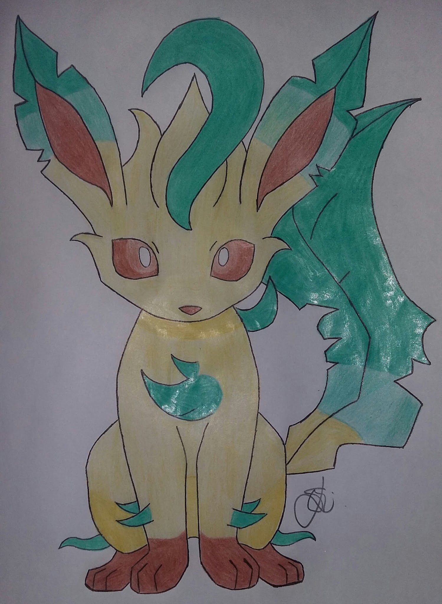 Tutorial de Desenho Leafeon