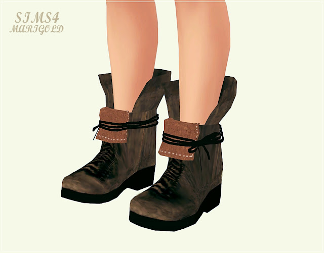Sims 4 CC's - The Best: Boots by Marigold