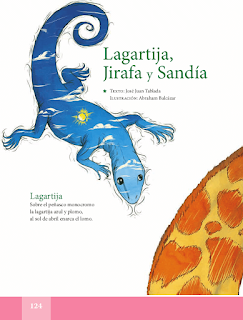 Lagartija, Jirafa y Sandía - Español Lecturas 5to 2014-2015
