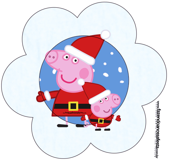 Download Peppa Pig In Christmas Free Printable Invitations Oh My Fiesta In English SVG Cut Files