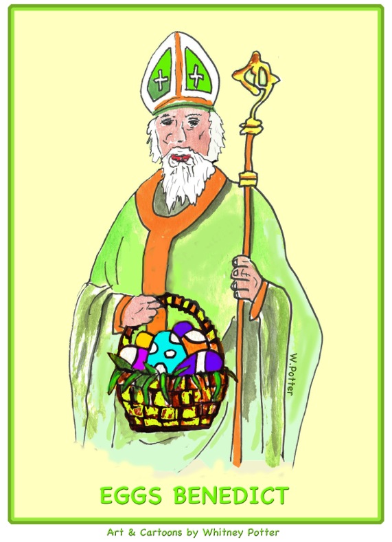 Shoreline Area News Cartoon by Whitney Potter Eggs Benedict