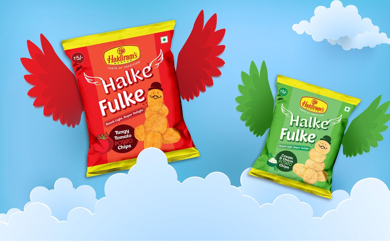 Haldiram’s Halke Fulke Potato Chips Packaging Of The World