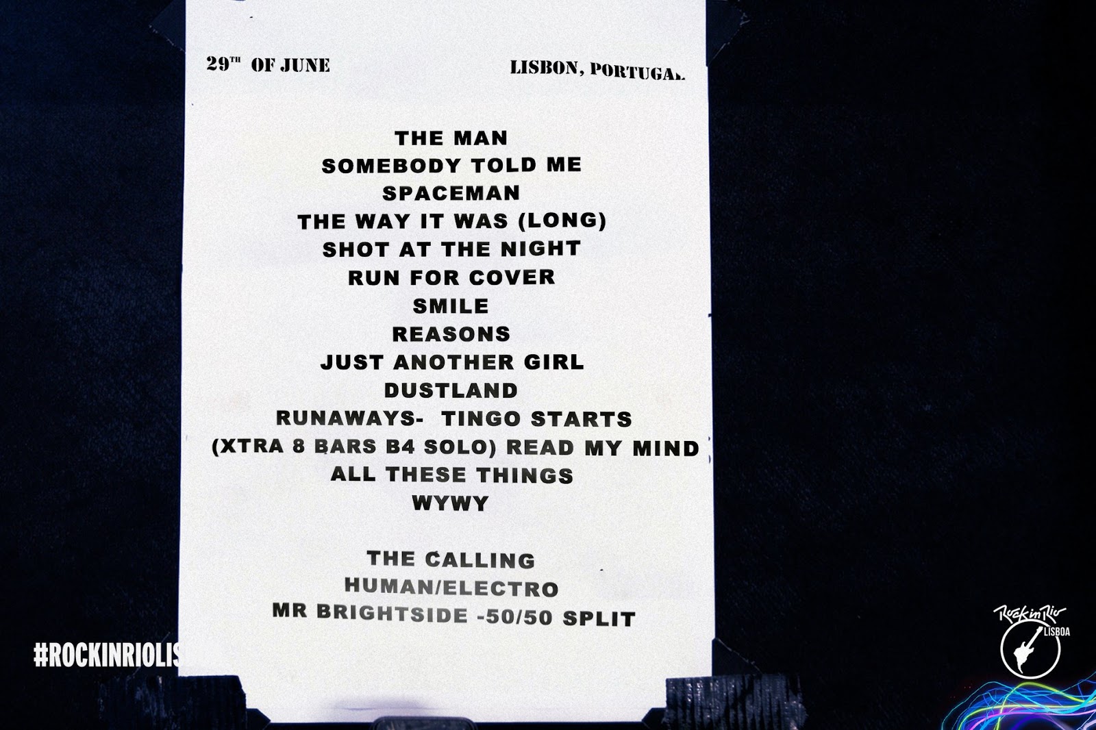 Toxicidades Setlist... Killers