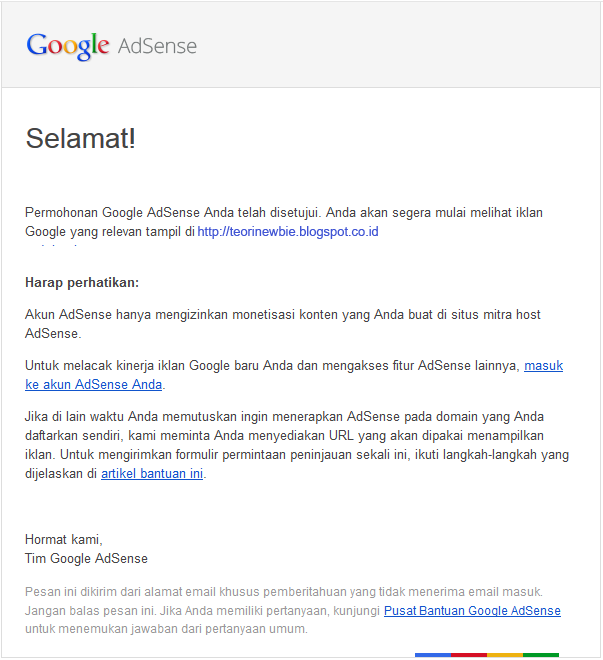 Contoh Blog Yang Diterima Google Adsense Artikel Sosial Media