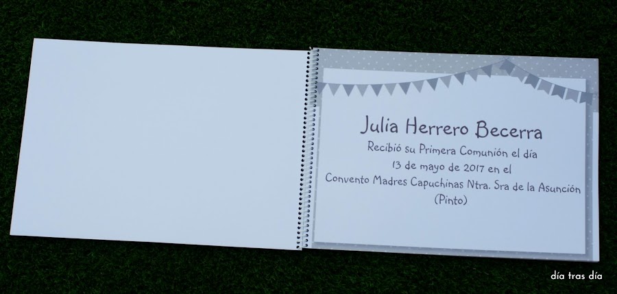 Libro firmas Primera Comunión