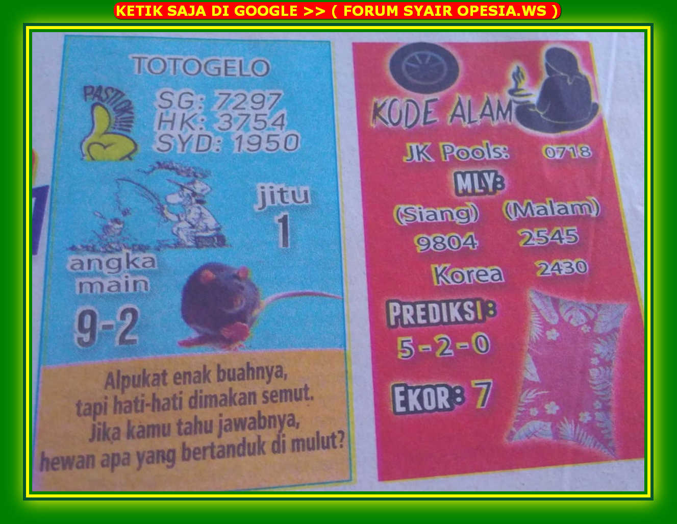 1 New Message Kode Syair Hongkong 28 Februari 2020 Forum Syair Togel Hongkong Singapura Sydney 1 New Message Kode Syair Hongkong 28 Februari 2020 Forum Syair Togel Hongkong Singapura Sydney