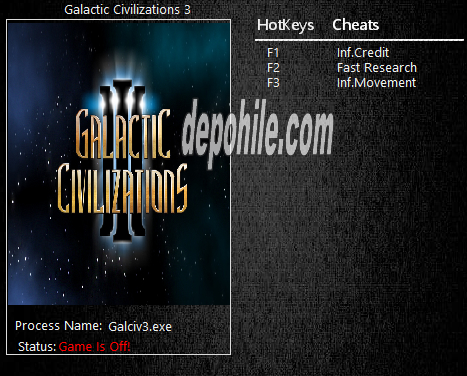  Galactic Civilizations 3 (PC) Oyunu +5 Trainer Hilesi İndir