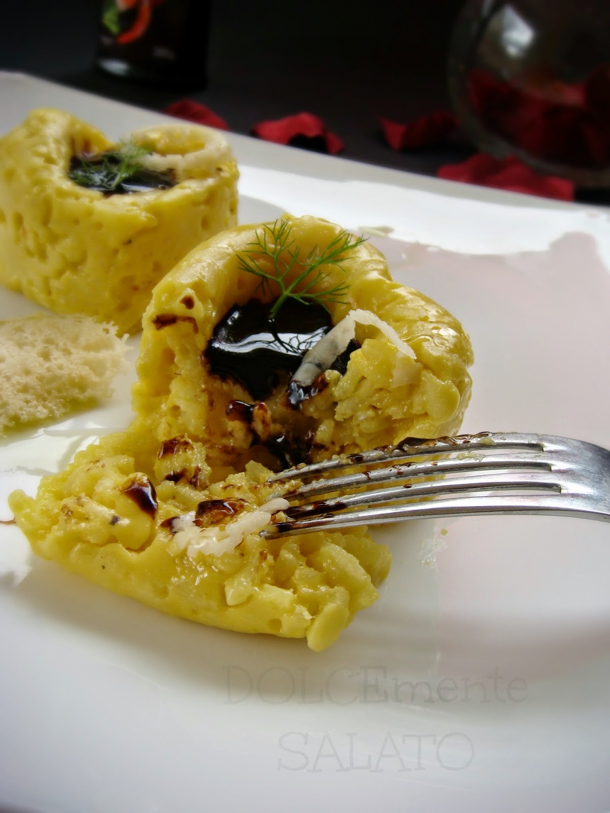 DOLCEmente SALATO: Tortino di risotto allo zafferano con glassa di ... DOLCEmente SALATO: Tortino di risotto allo zafferano con glassa di ...
