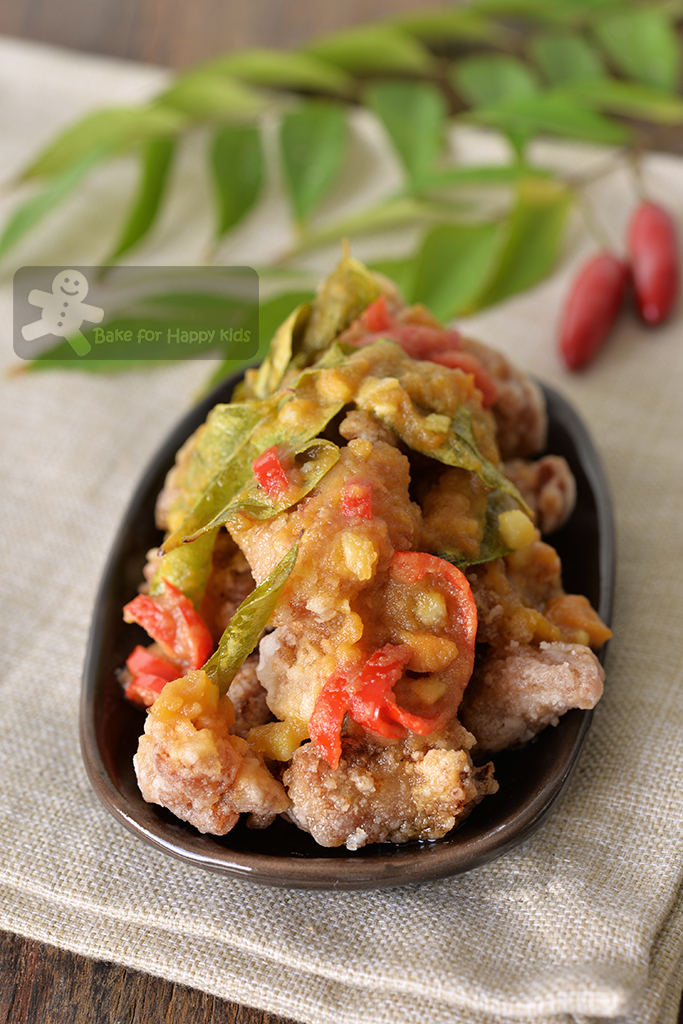 Bake for Happy Kids Crispy Butter Salted Egg Yolk Popcorn Chicken