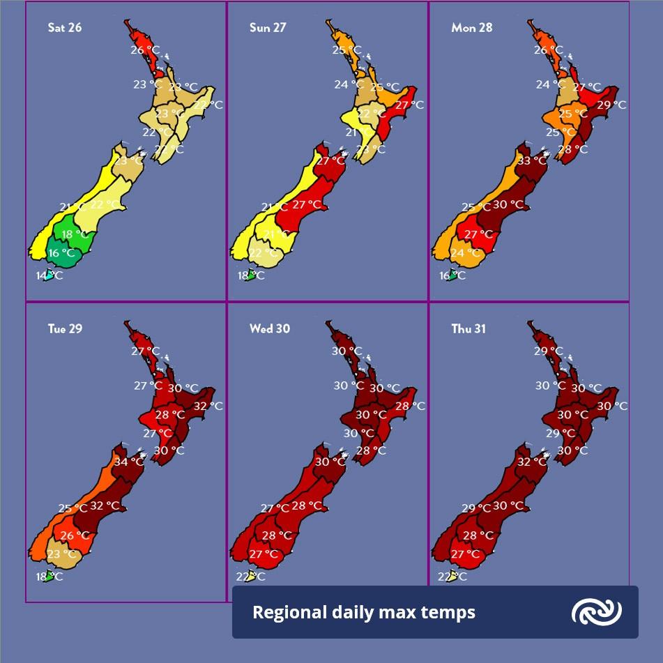 Seemorerocks Heatwave on its way to New Zealand
