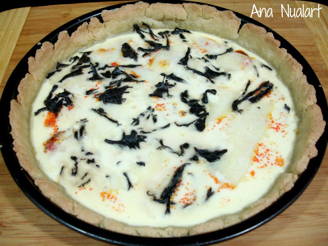  QUICHE DE CHORIZO, SETAS Y QUESO 