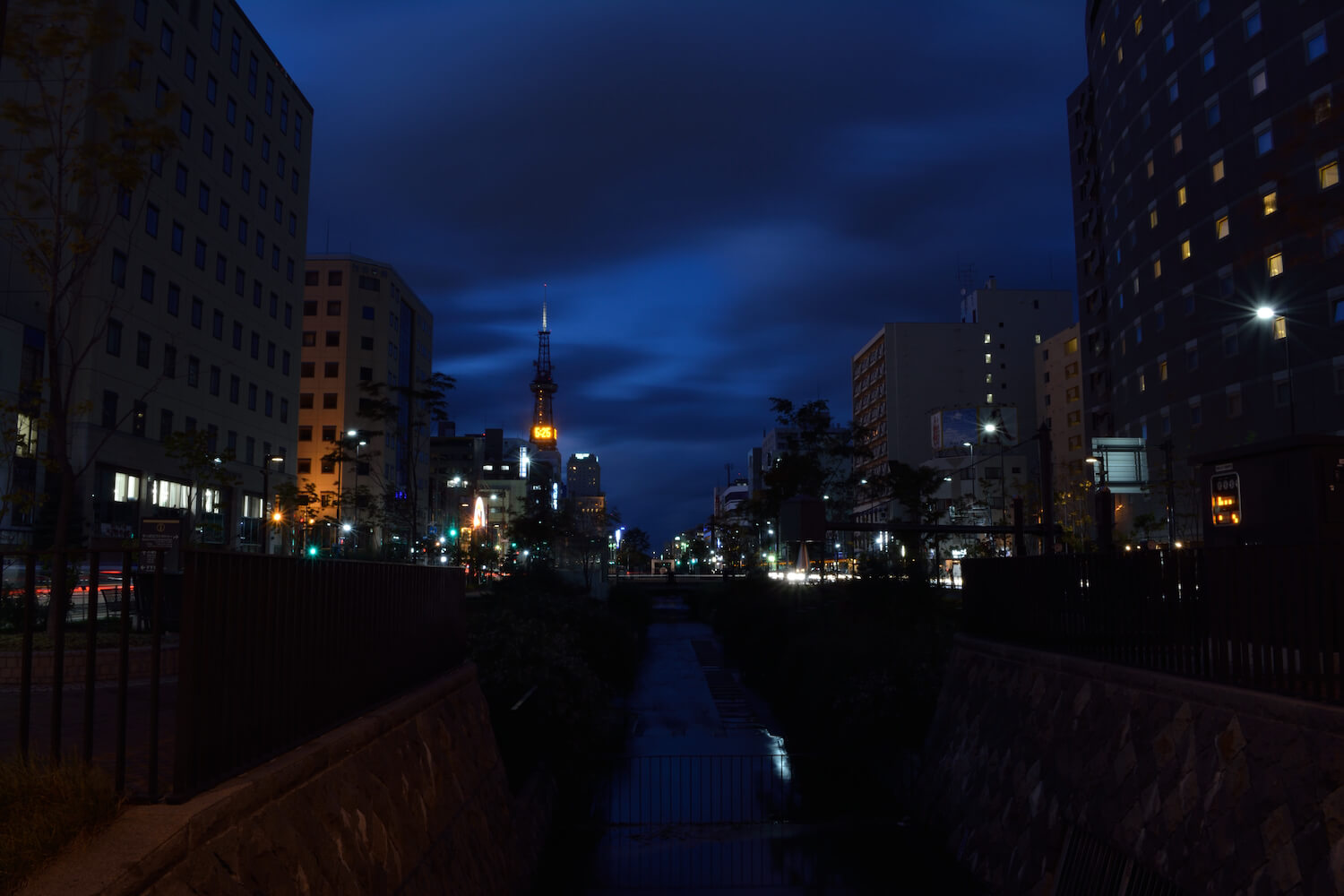 sapporo tv tower night