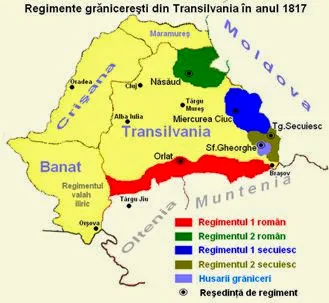 Dispunerea regimentelor grănicerești românești în Transilvania