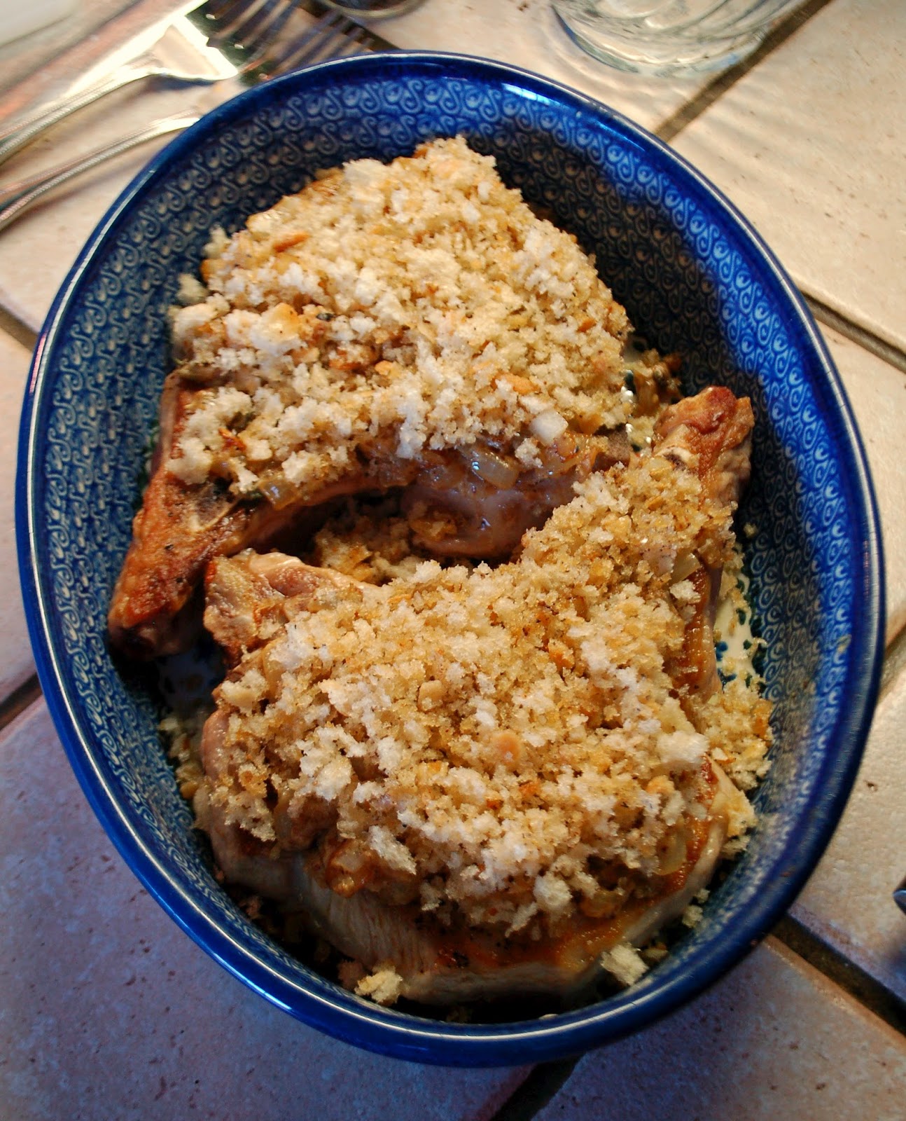 The Spice Garden Lyonnaise Pork Chops