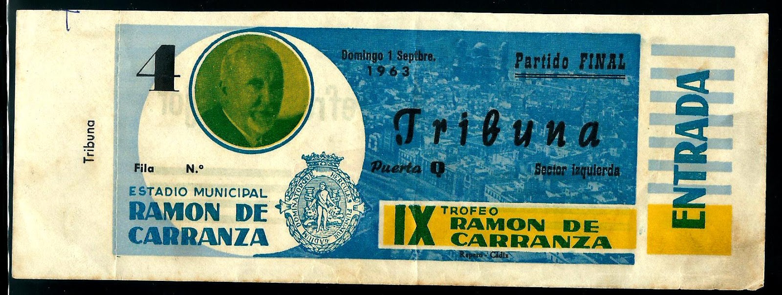 Bilhetes | Final Torneio Ramon Carranza 1963