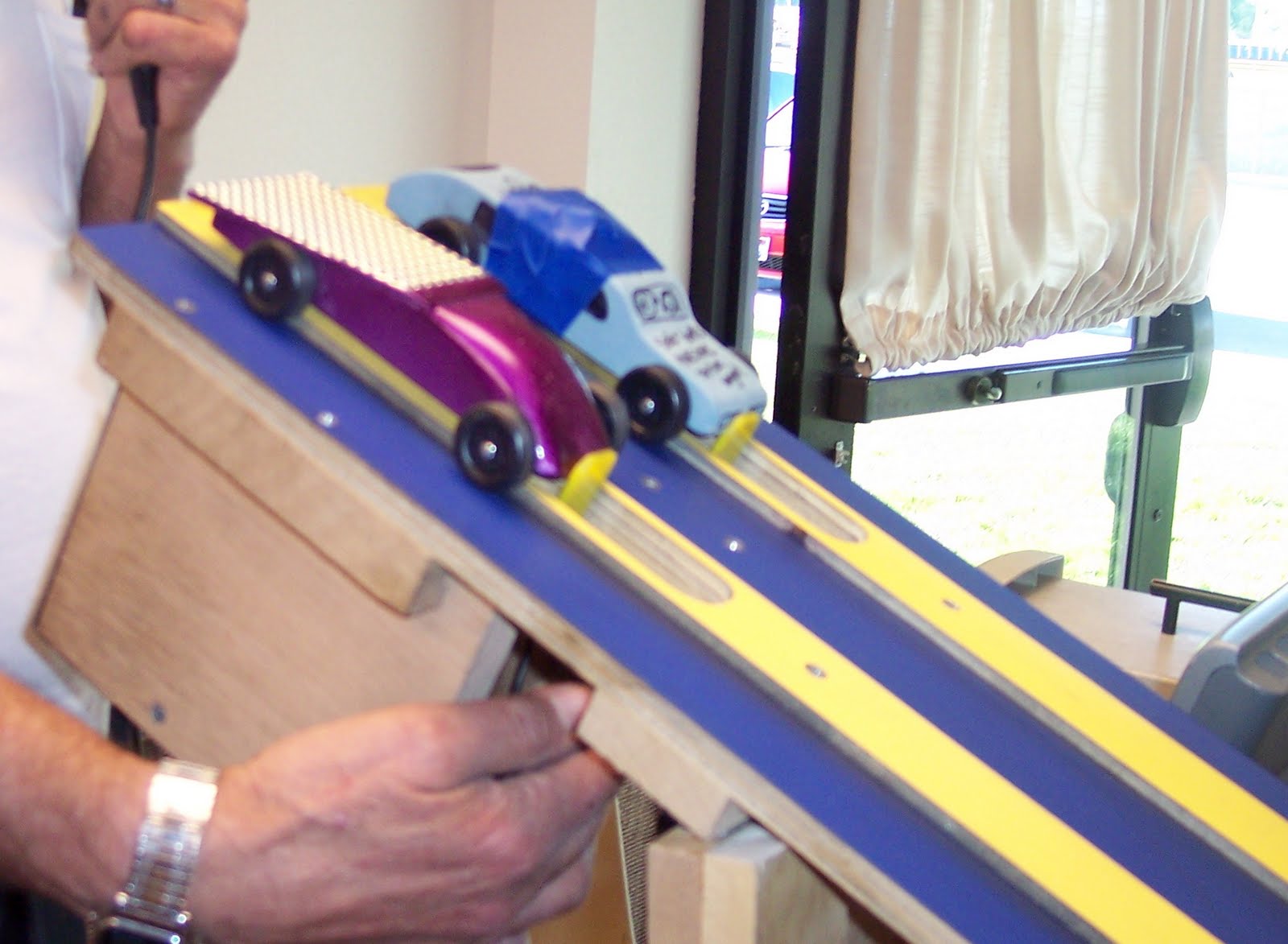 Our Side of the Tracks Pinewood Derby!
