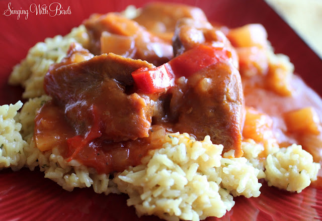Sweet and Sour Spareribs  @singingwithbirds.com