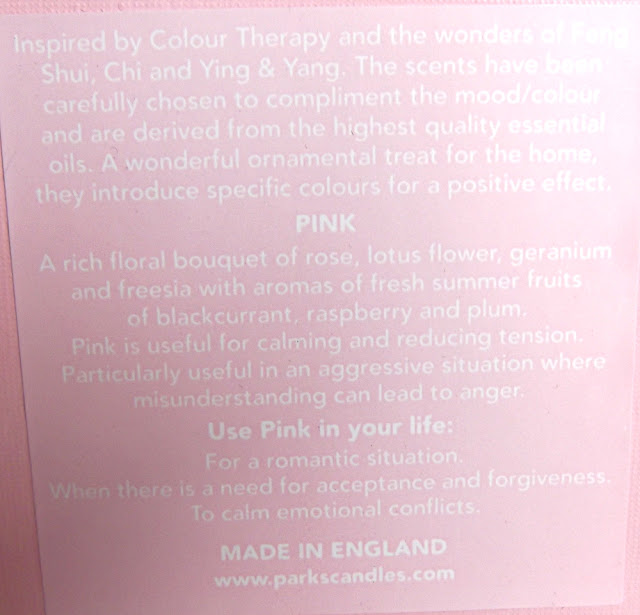 PARKS LONDON Bougie Parfumée Innocence - Pink Candle