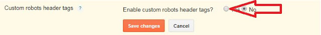Custom Robots Header Tags Settings For Blogger - Techraazz Custom Robots Header Tags