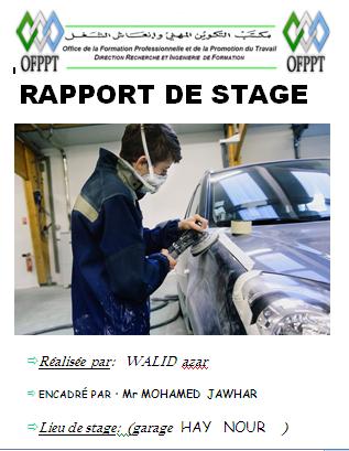 Rapport De Stage Carrosserie Peinture Automobile