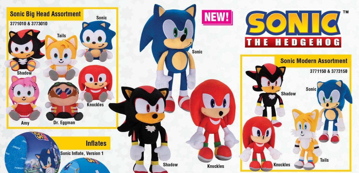 LA EMPRESA TOY FACTORY ANUNCIA NUEVOS PELUCHES & ARTÍCULOS DE SONIC THE