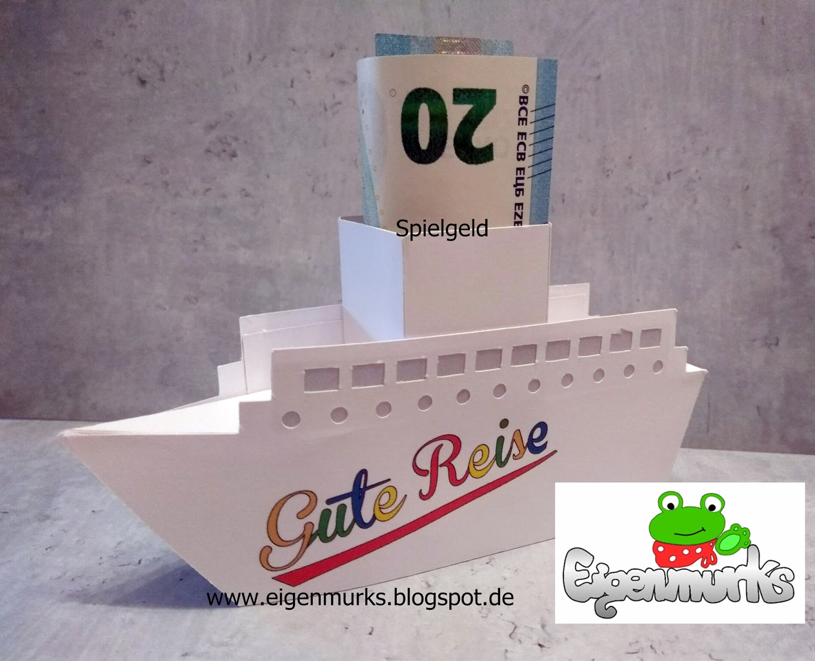 Willkommen auf Eigenmurks Geldgeschenk für eine Schiffsreise
