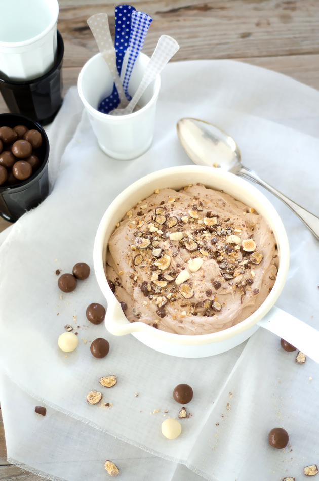 Louise´s Spis No Churn Maltesers Ice Cream (Malteserglass)
