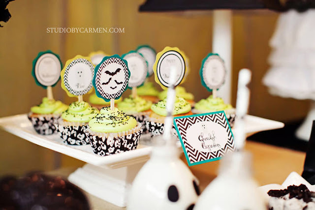 Kara s Party Ideas Elegant Halloween Party Dessert Table  - 68