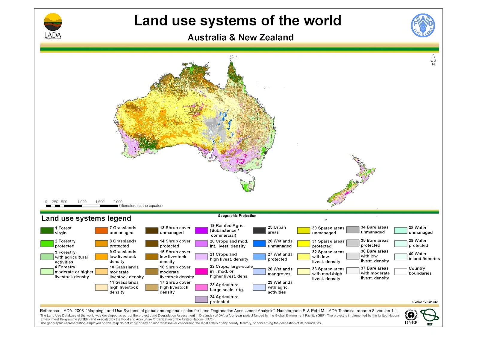 Australia: Land use map