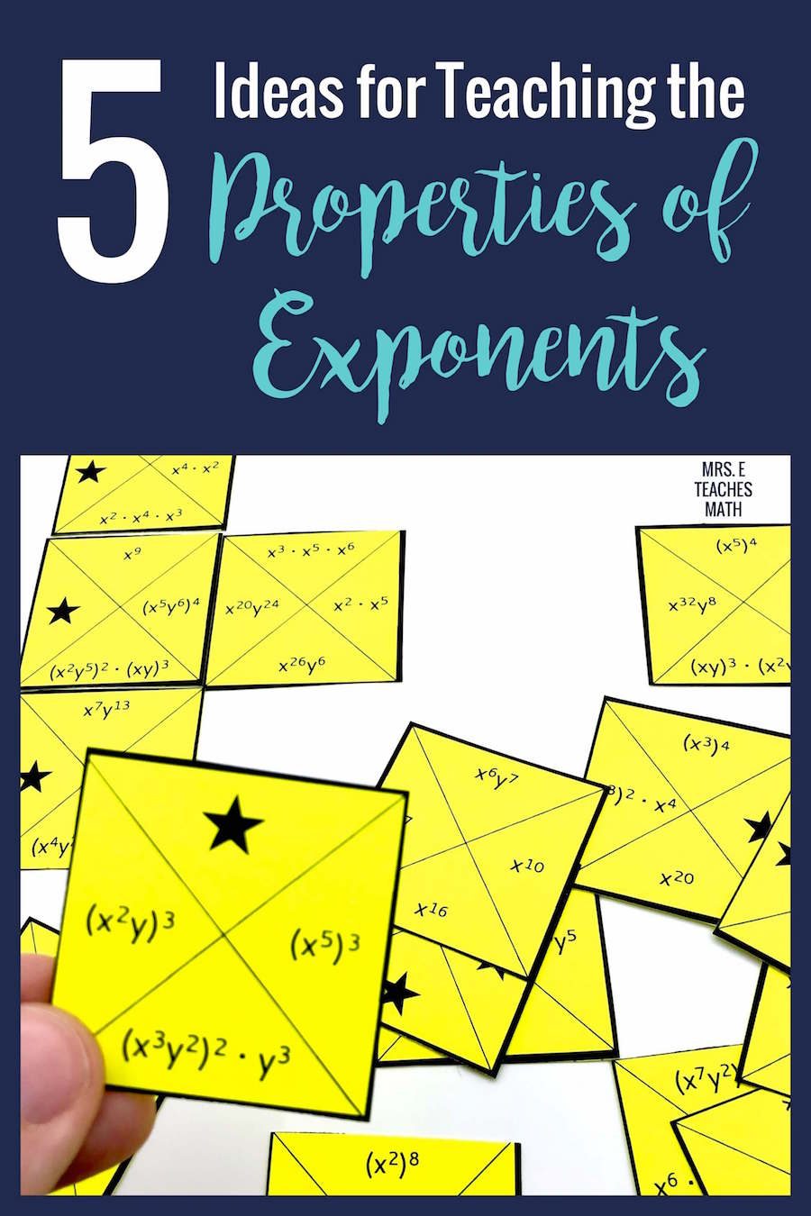 Exponents Multiple Representations Worksheet