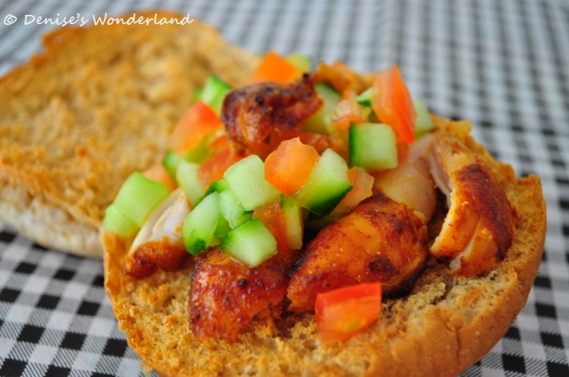 Roasted Chicken Drumstick Sandwich Denise's Wonderland